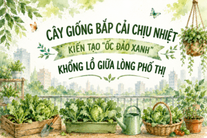 Green Seedling mang giải pháp cây giống bắp cải chịu nhiệt giúp tạo nên không gian xanh mát và nguồn rau sạch ngay giữa lòng thành phố.